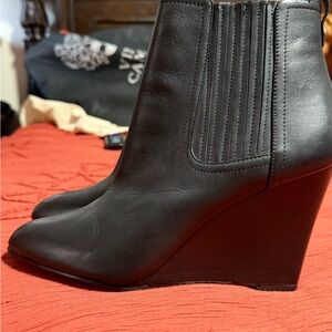 Sam Edelman Black Wedge Ankle Booties NWOT